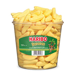 Afbeelding van Haribo Schuim Bananen | 150 stuks