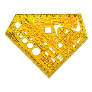 Afbeelding van Aristo AR-5050 tekensjabloon electrotechniek | tekensjabloon