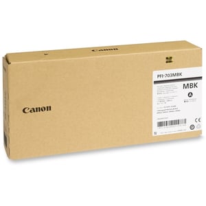 Afbeelding van Canon PFI-703MBK inktcartridge mat zwart hoge capaciteit (origineel)