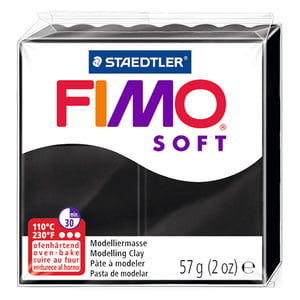 Afbeelding van Fimo 8020-9 klei soft | zwart | 57 gram