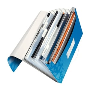 Afbeelding van Leitz 4589 WOW projectmap | blauw metallic | 6 vakken