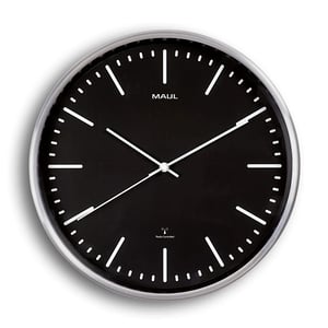 Afbeelding van Maul MAULfly radiogestuurde wandklok | aluminium | zilvergrijs | 30,5 cm