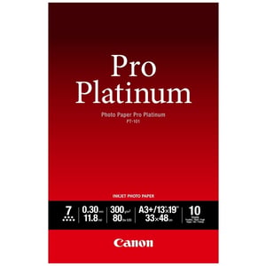 Afbeelding van Canon PT-101 pro platinum fotopapier | glanzend | A3+ | 300 gr. | 10 vel