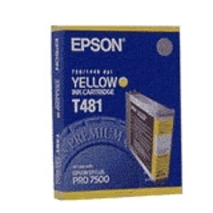 Afbeelding van Epson T481 inktcartridge geel (origineel)