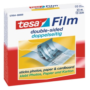 Afbeelding van Tesa 57954 tape | dubbelzijdig | 19 mm x 33 m