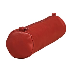 Afbeelding van Clairefontaine Age etui | leder | rond | rood | groot