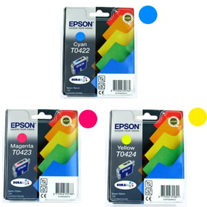 Afbeelding van Epson bundel T0422 serie (cyan+ magenta+ yellow)