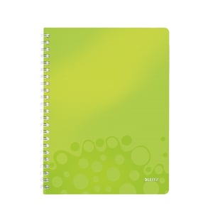 Afbeelding van Leitz collegeblok 4638 WOW | A4 | geruit | groen metallic | 80gr. | 80 vel