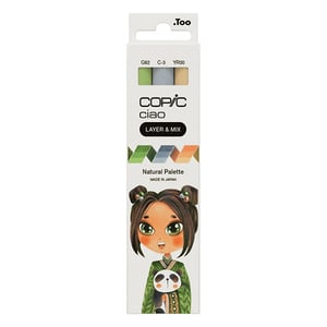 Afbeelding van Copic Ciao Layer & Mix markerset | Natural Palette | penseel / beitel | 3 stuks