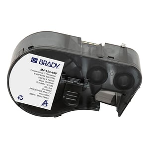 Afbeelding van Brady M4-124-490 Freezerbondz polyester labels zwart op wit | 12,7 mm x 41,91 mm (origineel)