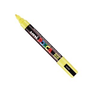 Afbeelding van POSCA PC-5M verfmarker | geel | ronde punt | 1,8 - 2,5 mm