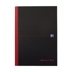 Afbeelding van Oxford 100080489 Black ’n Red gebonden boek | A4 | gelinieerd | 90gr. | 96 vel