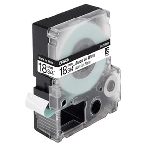 Afbeelding van Epson LC-5WBN9 tape zwart op wit 18 mm origineel
