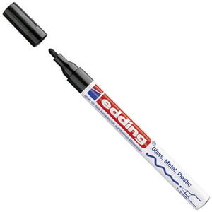 Afbeelding van Edding 751 paint marker | zwart | ronde punt | 1-2 mm