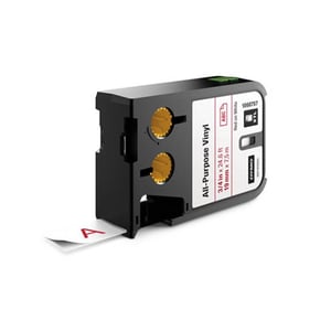 Afbeelding van DYMO 1868757 XTL tape vinyl rood op wit 19mm (origineel)