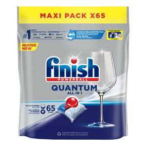 Afbeelding van Finish Quantum All-in-1 vaatwastabletten | Regular | 65 stuks