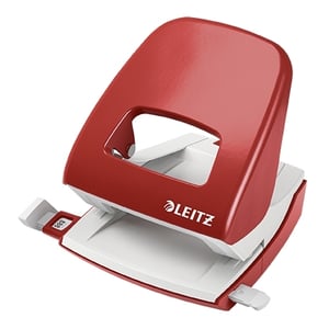 Afbeelding van Leitz 5008 NeXXt perforator | metaal | rood | 2-gaats | tot 30 vel