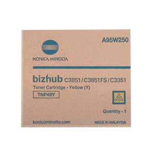 Afbeelding van Konica Minolta TNP-49Y (A95W250) toner cartridge geel (origineel)