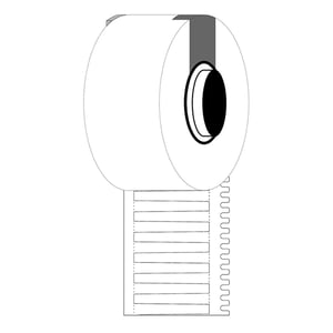 Afbeelding van Brady M6-30x4.2-7596-WT vinyl labels wit | 30 mm x 4,20 mm (origineel)
