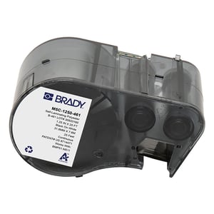 Afbeelding van Brady M5C-1250-461 gelamineerde polyester labels zwart op wit | 31,75 mm x 7,62 m (origineel)