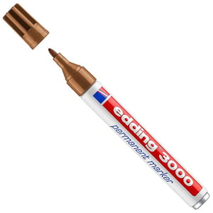 Afbeelding van Edding 3000 permanent marker | lichtbruin | ronde punt | 1,5 - 3 mm