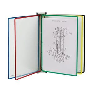 Afbeelding van Tarifold 414609 zichtmappen | magnetisch display wandmodule | A4 | assorti | 10 stuks