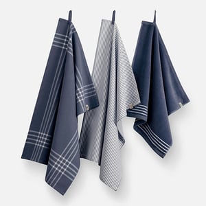 Afbeelding van Walra Doekenset | Set 3 stuks | Blauw en Wit