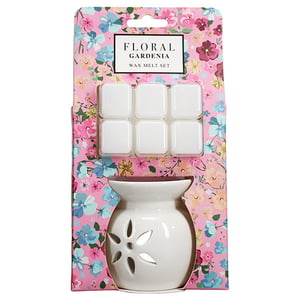 Afbeelding van Floral Wax Melt & Burner Set | Garden | 60 gram