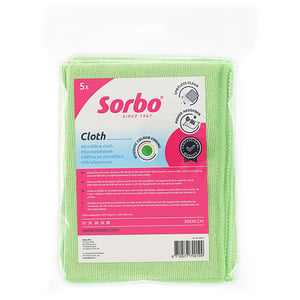 Afbeelding van Sorbo Professionele Microvezeldoek | Groen | 5 stuks