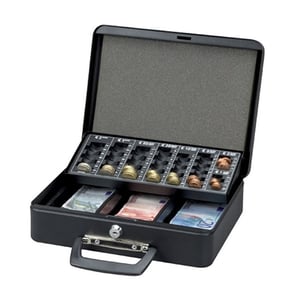 Afbeelding van Maul 5631490 luxe stalen geldkist | metaal | zwart | met slot
