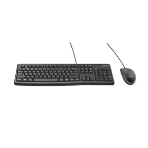 Afbeelding van Logitech MK120 toetsenbord en muis | QWERTY | USB | zwart