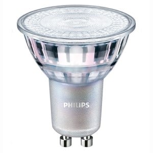 Afbeelding van Philips GU10 master LED-spot | DIMBAAR | 4.9W (50W) | warm wit | glas
