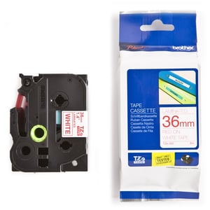 Afbeelding van Brother TZe-262 tape rood op wit 36mm x 8m (origineel)