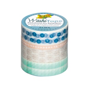Afbeelding van Folia washi tape | hygge | 10 meter | 4 stuks