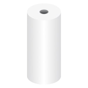 Afbeelding van Kangaro kassarol K-6008 | thermorol wit | 57 x 30 x 8mm | 50 stuks