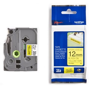Afbeelding van Brother TZe-S631 extra klevend tape zwart op geel 12mm x 8m (origineel)
