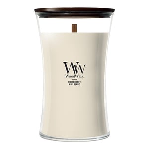 Afbeelding van Woodwick Large Hourglass geurkaars | White Honey | 610 gram