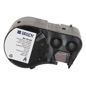 Afbeelding van Brady M5-120-492 FreezerBondz polyester labels zwart op wit | 25,4 mm x 12,7 mm (origineel)