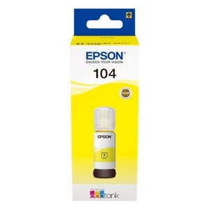 Afbeelding van Epson 104 inktfles geel (origineel)