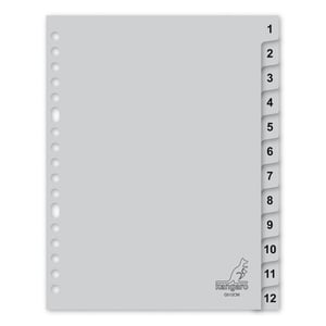 Afbeelding van Kangaro G512CM A5 index | plastic | 1-12 | 17-gaats