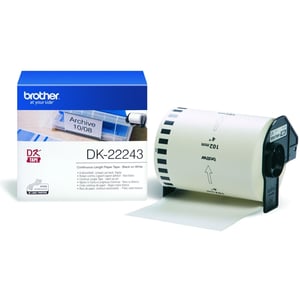 Afbeelding van Brother DK-22243 permanent hechtende papiertape wit 102mm x 30,48m (origineel)