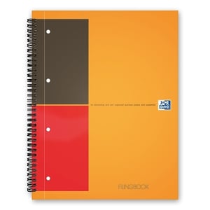 Afbeelding van Oxford International Filingbook | A4+ | karton | oranje | gelinieerd | 100 vel