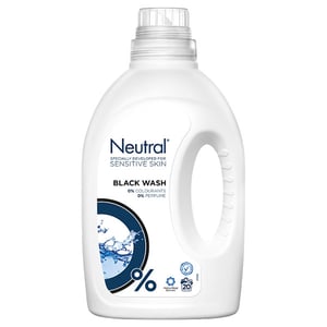 Afbeelding van Neutral vloeibaar wasmiddel | zwart | 1 Liter | 20 wasbeurten