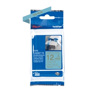 Afbeelding van Brother TZe-RL34 tape goud op lichtblauw 12 mm (origineel)