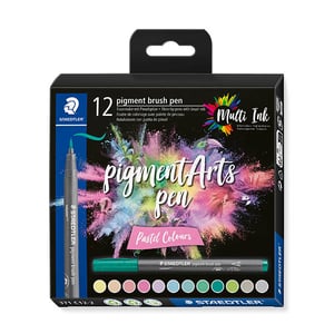 Afbeelding van Staedtler Pigment Arts brushpennen | Pastel Colours | 12 stuks