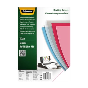 Afbeelding van Fellowes bindomslag | A4 | transparant | 180 micron | 100 stuks