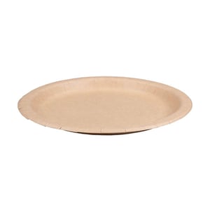 Afbeelding van Depa wegwerpbord | kraftkarton | bruin | 22 cm | 100 stuks