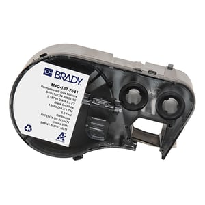 Afbeelding van Brady M4C-187-7641 tape krimpkous zwart op wit | 8,50 mm x 2,13 m (origineel)