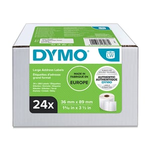Afbeelding van DYMO S0722390 / 13187 brede adresetiketten 24 rollen (origineel)