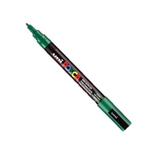 Afbeelding van POSCA PC-3M verfmarker | donkergroen | ronde punt | 0,9 - 1,3 mm